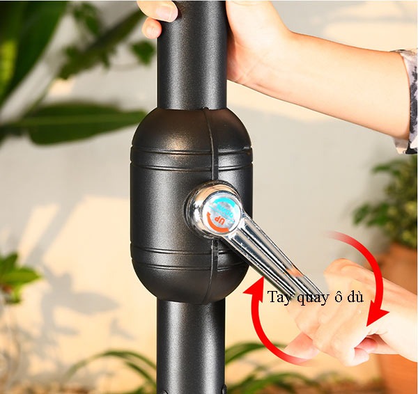 Thiết kế tay quay vô cùng dễ dàng sử dụng