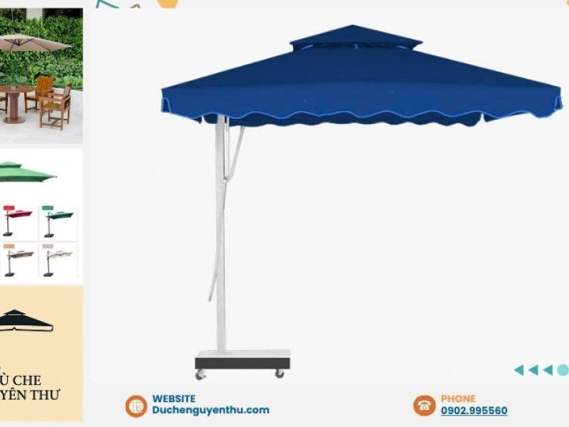 Quy trình thuê dù lệch tâm sự kiện chuyên nghiệp từ A-Z