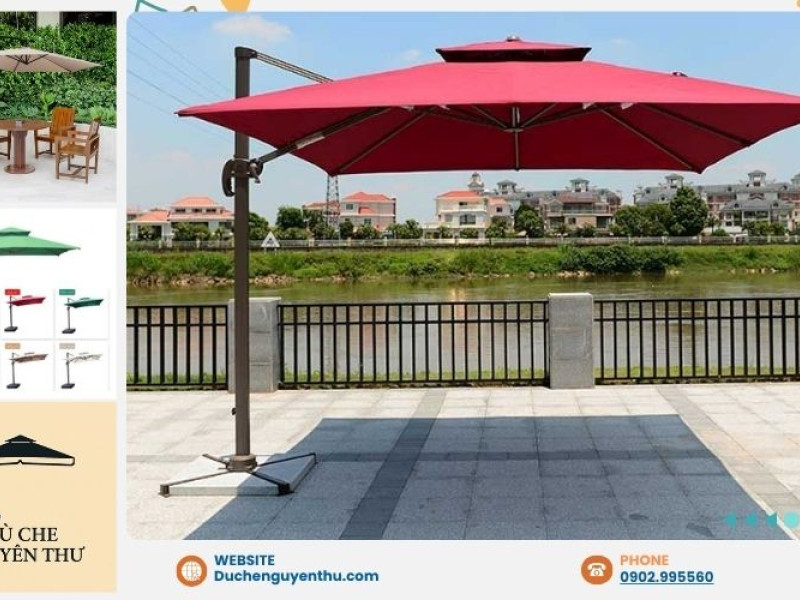 Báo giá cho thuê dù lệch tâm che nắng sự kiện ngoài trời