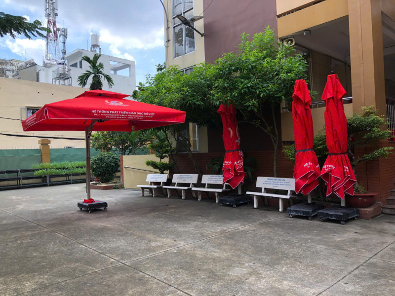 Lệch Tâm vuông 3 x 3m bèo thẳng lắp đặt tại các trường học